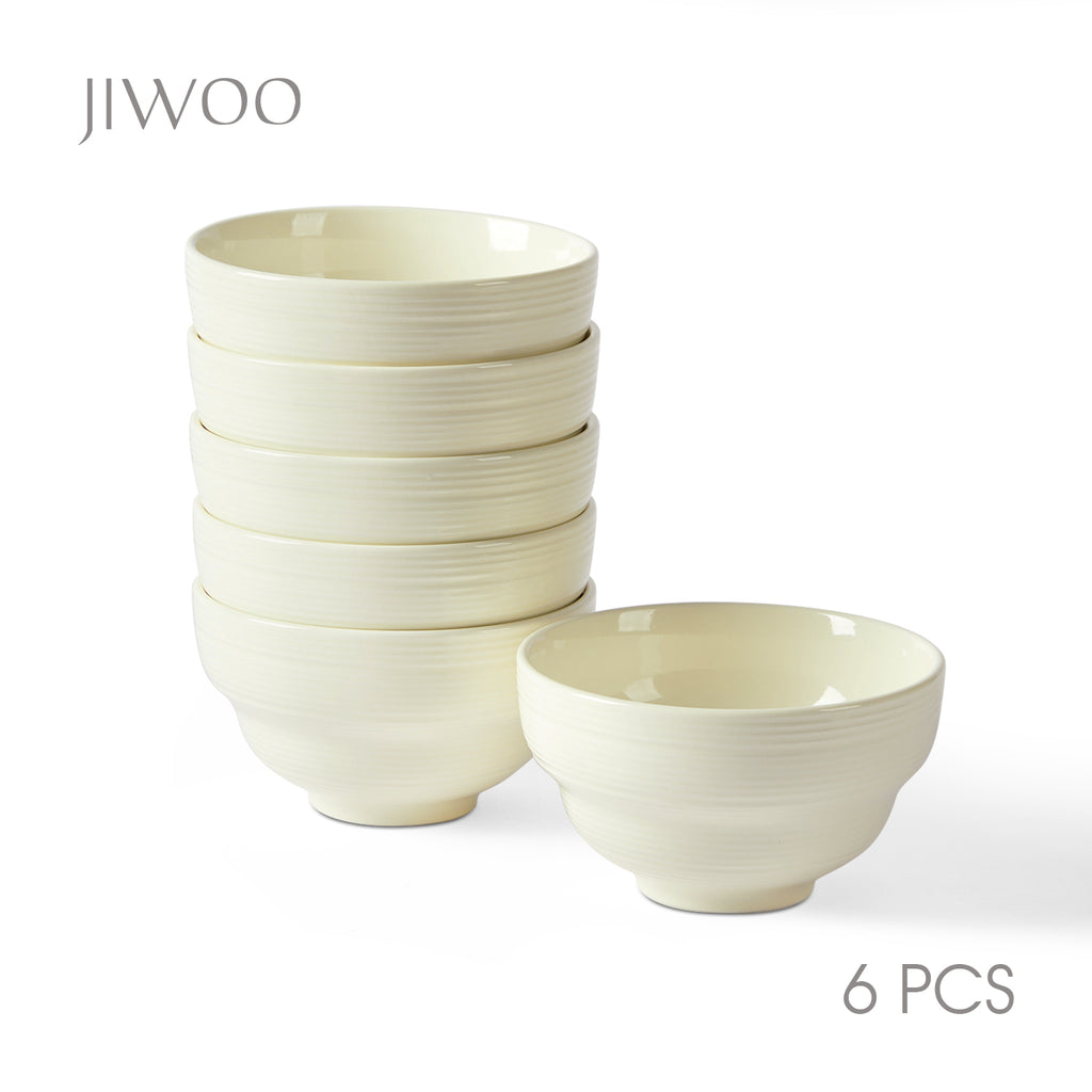 JIWOO-Light stream, 6pcs, 4,5Zoll 11,8cm Schale, Mikrowellengeeignet und Spülmaschinengeeignet