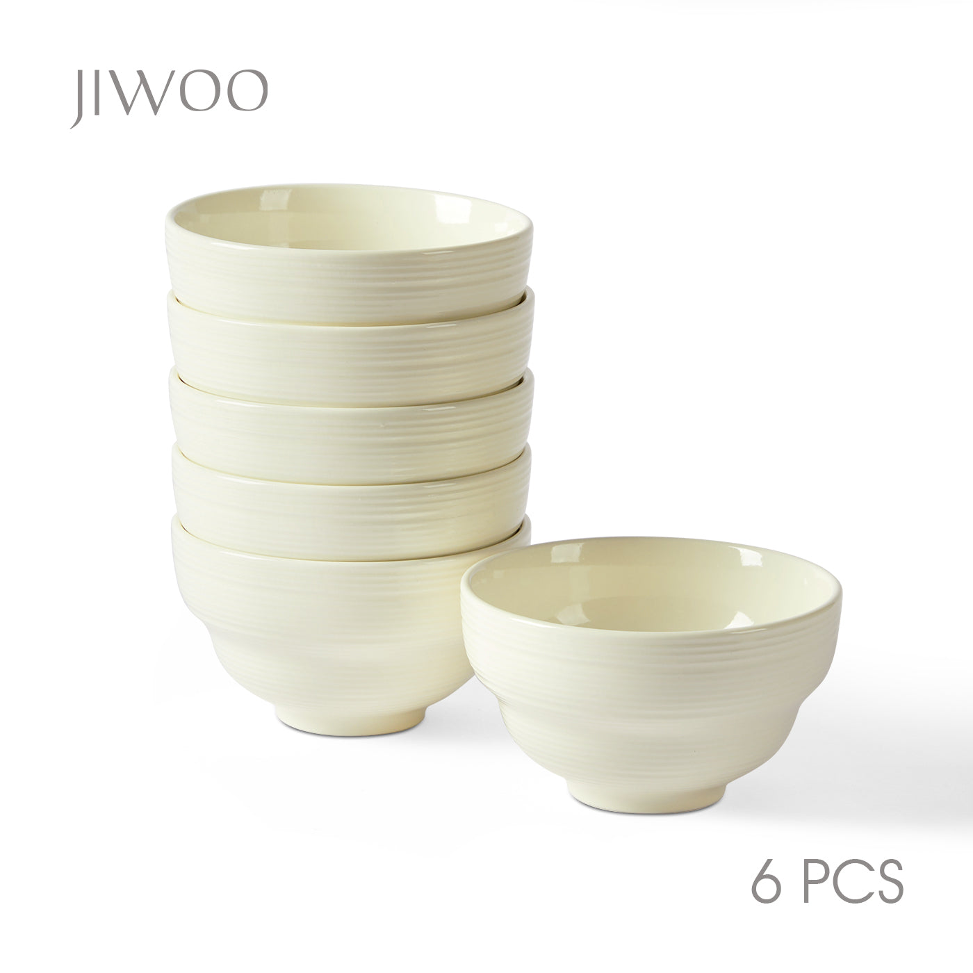 JIWOO-Light stream, 6pcs, 4,5Zoll 11,8cm Schale, Mikrowellengeeignet und Spülmaschinengeeignet