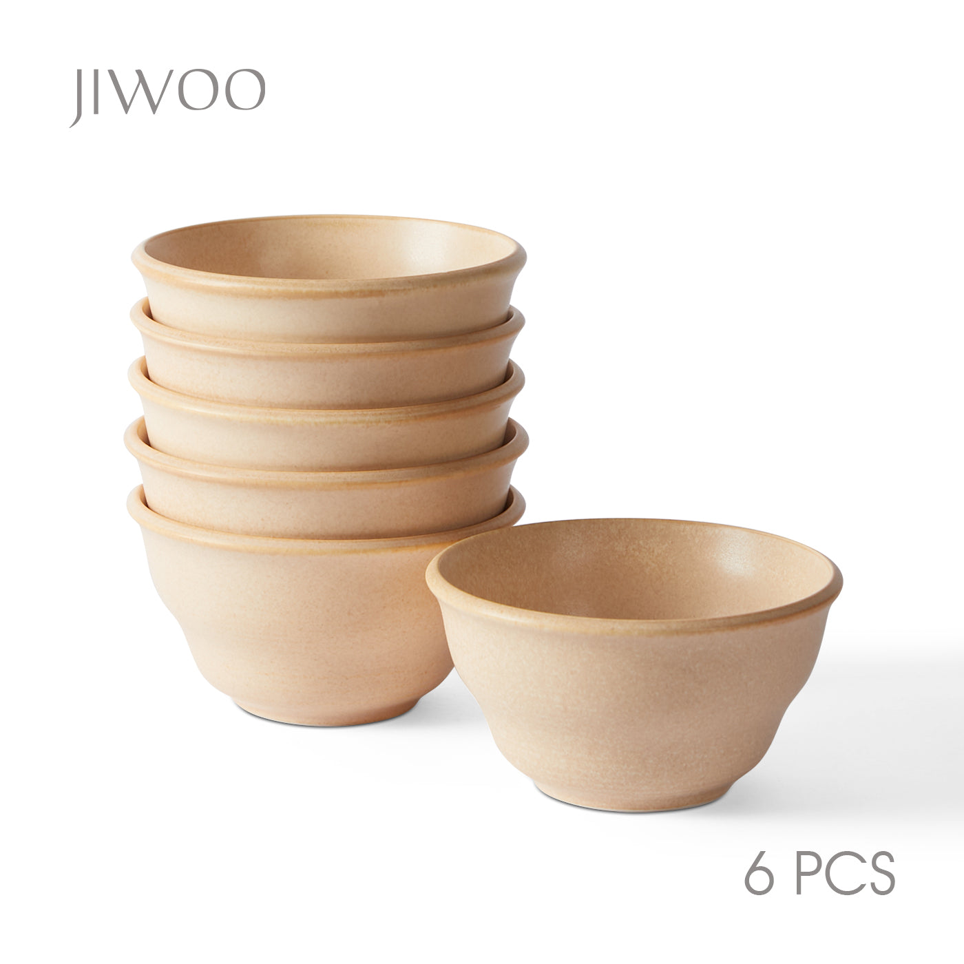 JIWOO-Zen, 6pcs, 4,5Zoll 11,7cm Schale, Mikrowellengeeignet und Spülmaschinengeeignet