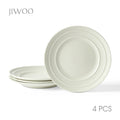 JIWOO-Lurcern, 4-teiliges 21,4cm Essteller, Mikrowellengeeignet und Spülmaschinengeeignet