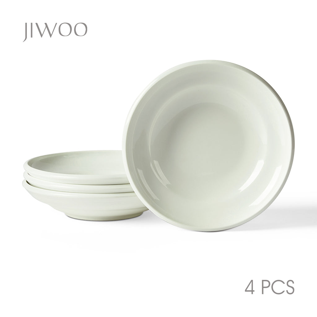 JIWOO-Zen, 4pcs, 8,5zoll 22cm Suppenteller, Mikrowellengeeignet und Spülmaschinengeeignet