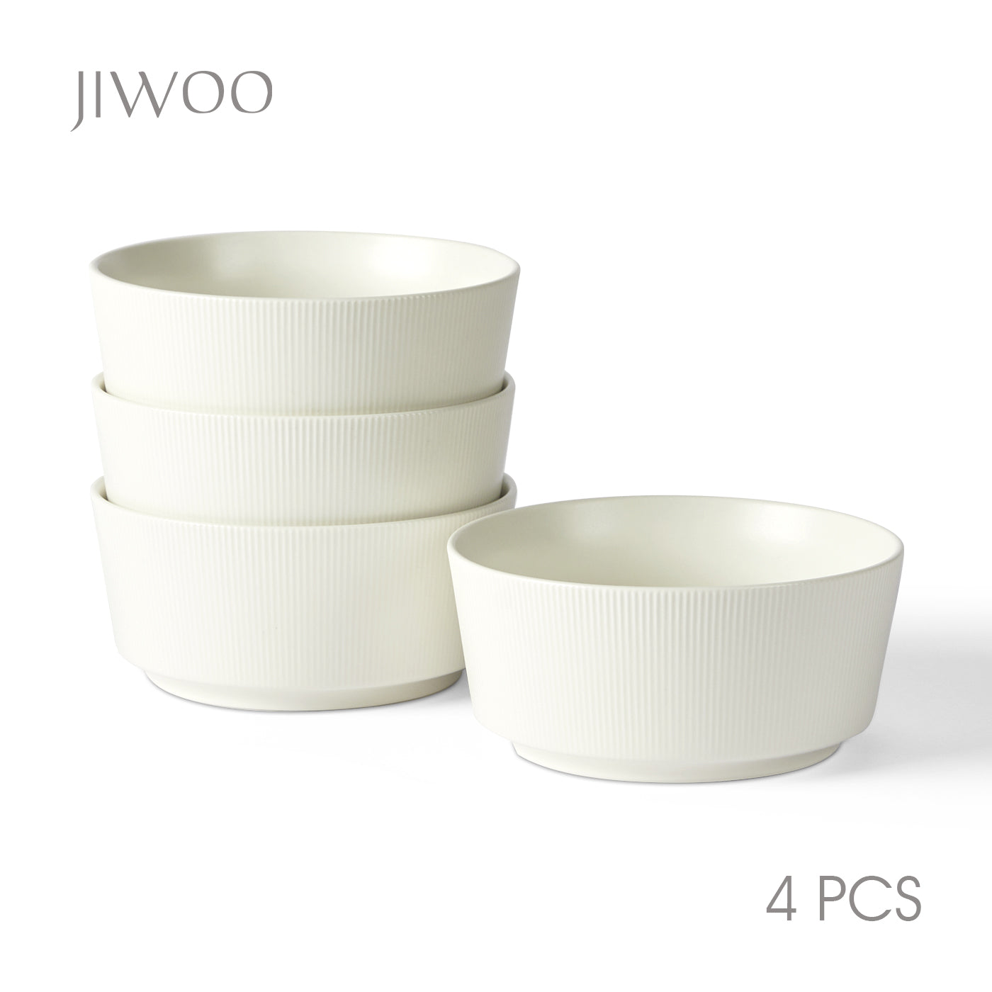 JIWOO-Roman a, 4pcs, 6zoll 15,2cm Schale, Mikrowellengeeignet und Spülmaschinengeeignet