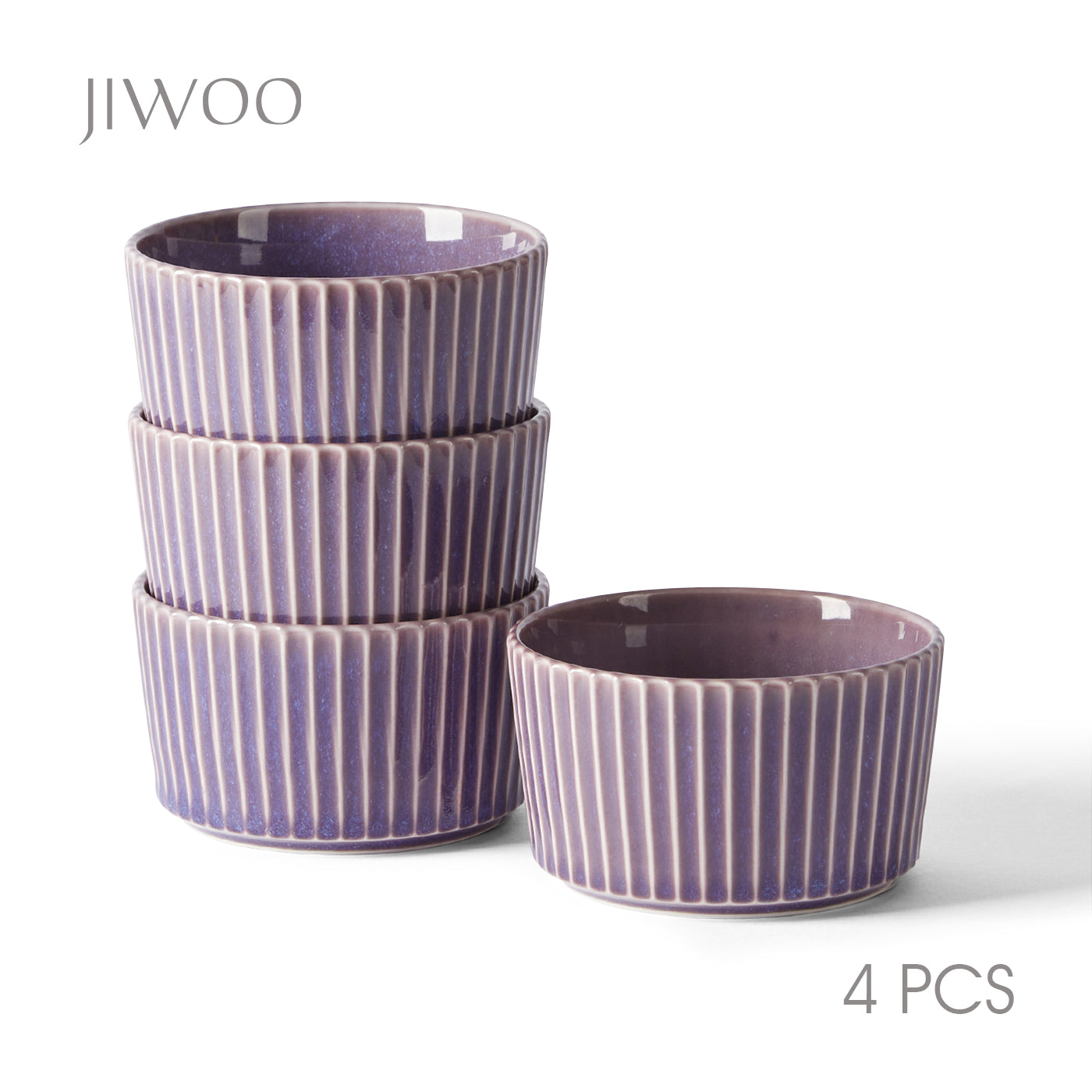 JIWOO-Collins, 4pcs, 4,5zoll 11cm Schale, Mikrowellengeeignet und Spülmaschinengeeignet