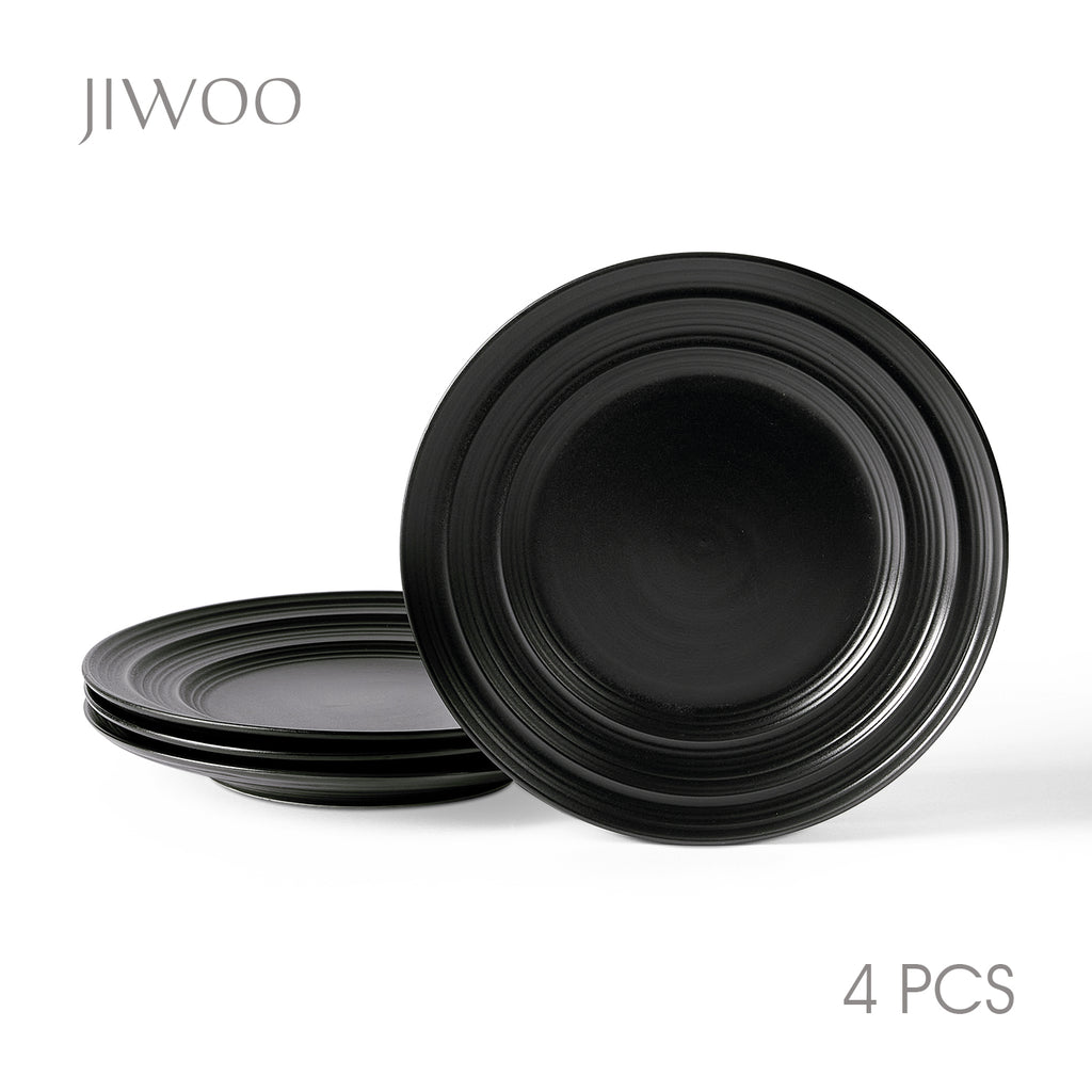 JIWOO-Lurcern, 4-teiliges 21,4cm Essteller, Mikrowellengeeignet und Spülmaschinengeeignet