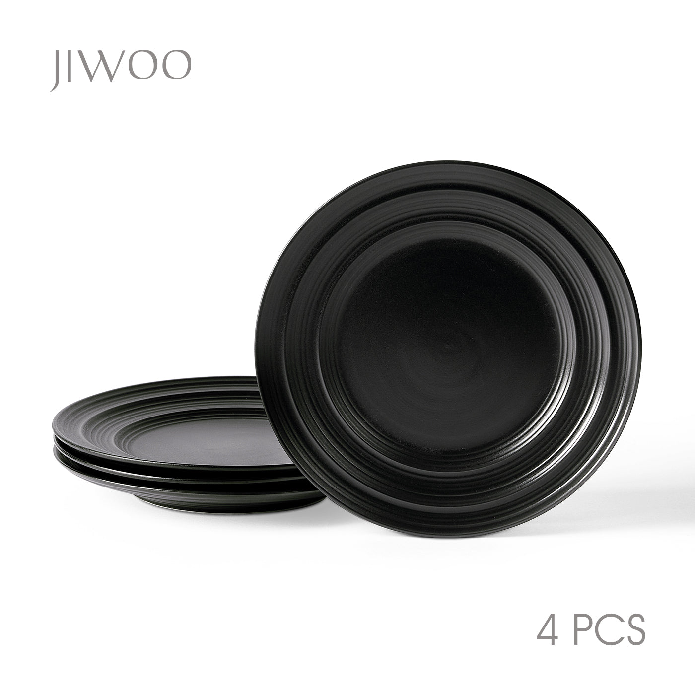 JIWOO-Lurcern, 4pcs, 8,5zoll 21,4cm Essteller, Mikrowellengeeignet und Spülmaschinengeeignet