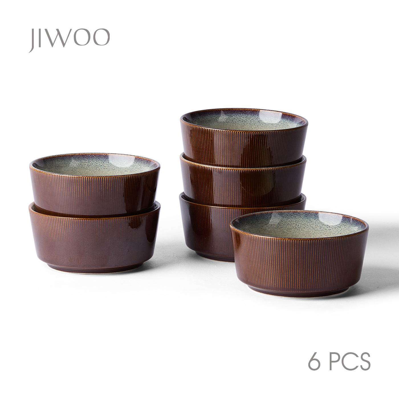 JIWOO-Roman Holiday, 6pcs, 6zoll 15,2cm Schale, Mikrowellengeeignet und Spülmaschinengeeignet