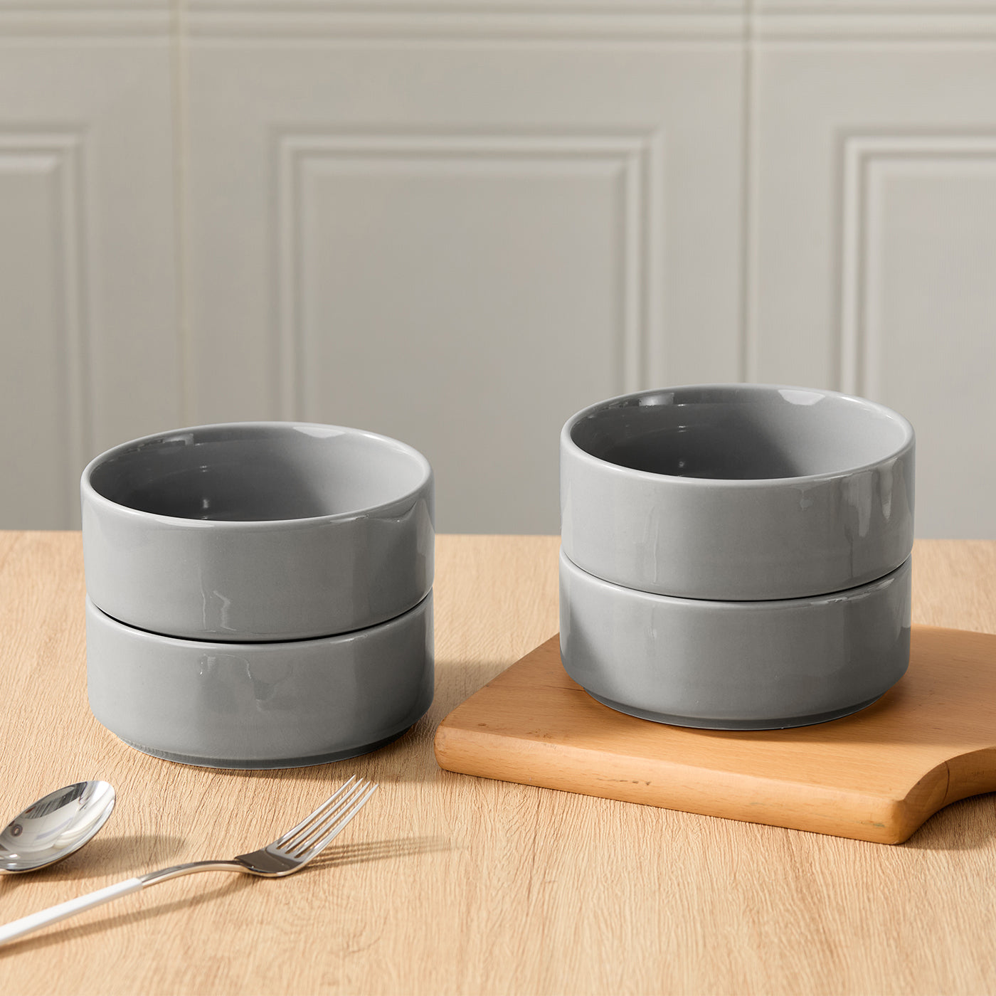 JIWOO-Beira, 4pcs-5.5inch-14cm dinner plates, microwave and dishwasher safe