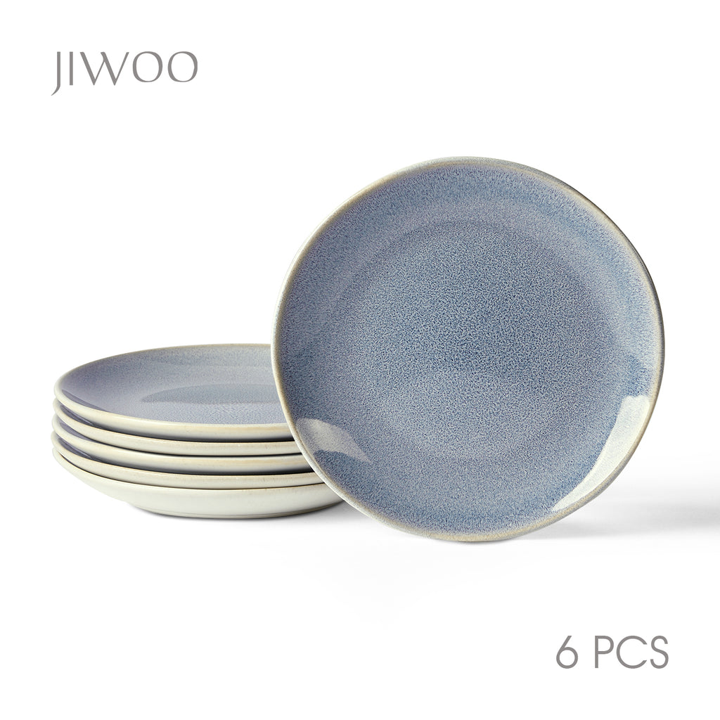 JIWOO-Lovina, 6-teiliges 19,5cm Essteller, Mikrowellengeeignet und Spülmaschinengeeignet