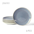 JIWOO-Lovina, 6-teiliges 19,5cm Essteller, Mikrowellengeeignet und Spülmaschinengeeignet