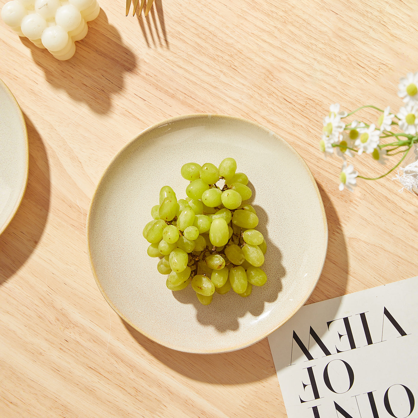 JIWOO-Lovina, 4pcs, 8zoll 19,5cm Essteller, Mikrowellengeeignet und Spülmaschinengeeignet