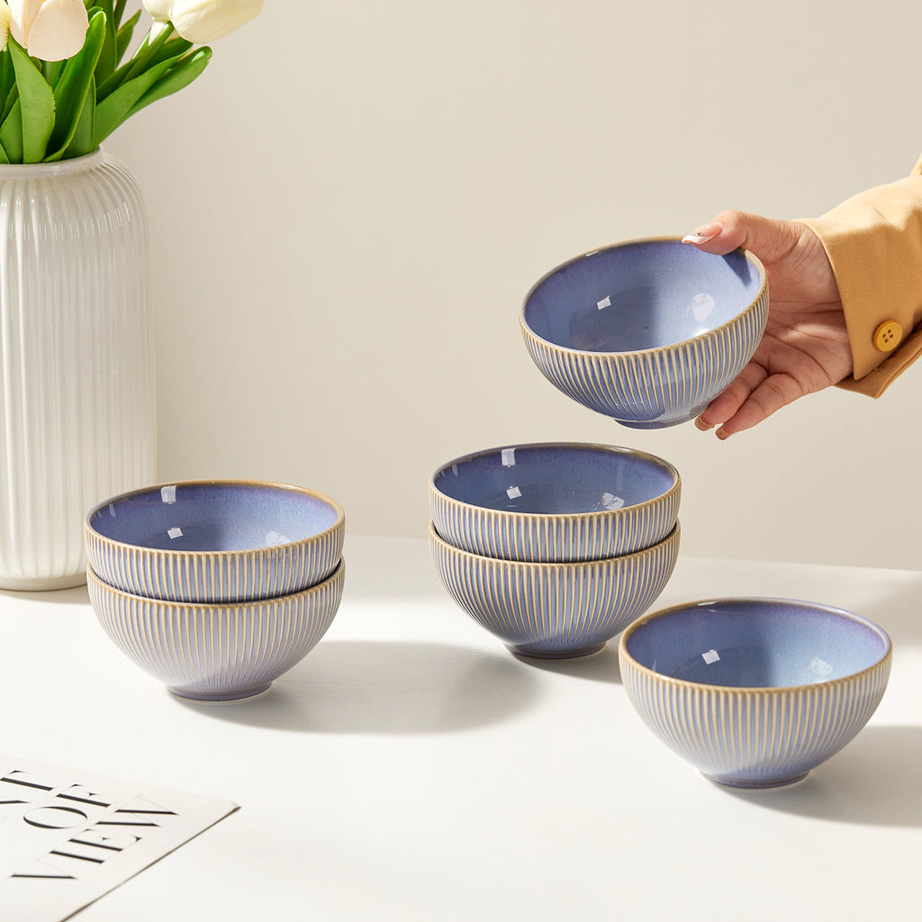 JIWOO-Moire, 4pcs, 4,5zoll 11,7cm Schale, Mikrowellengeeignet und Spülmaschinengeeignet