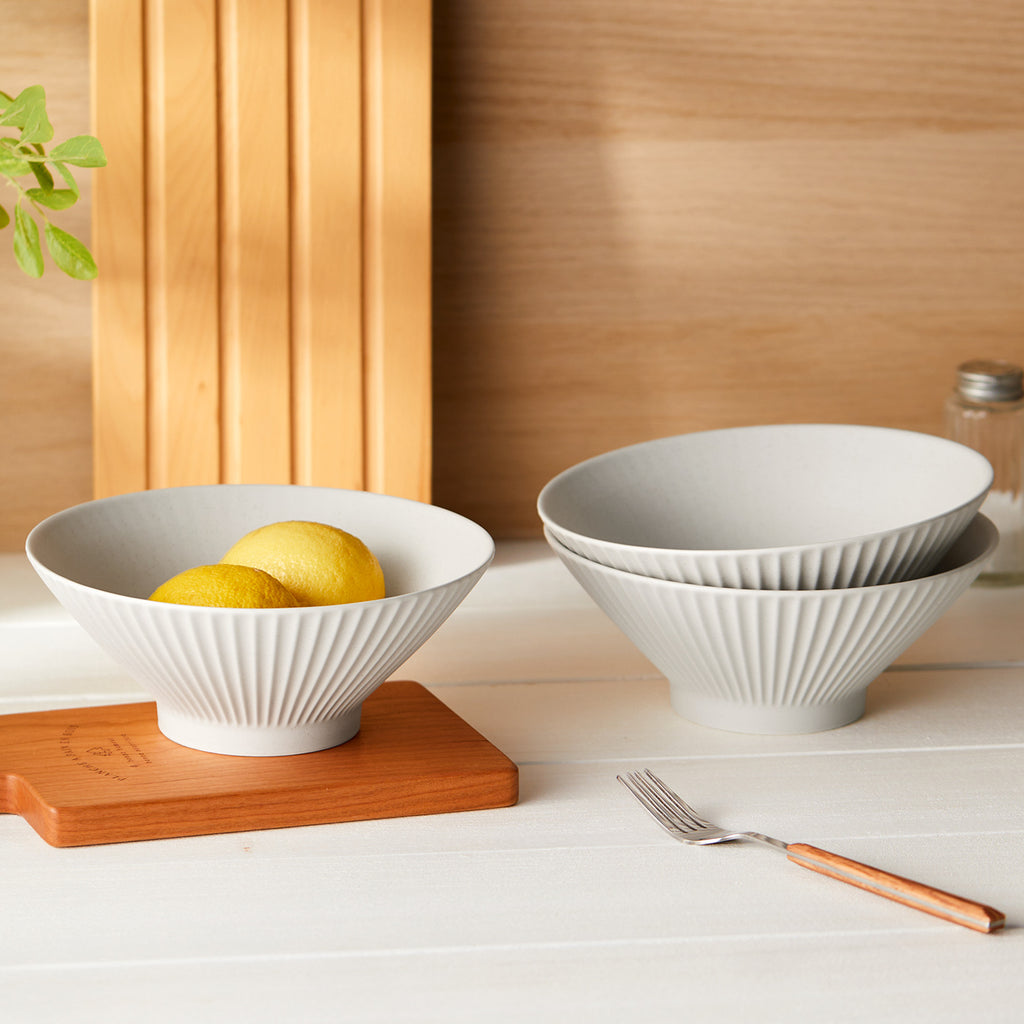 JIWOO-Collins, 4pcs, 8Zoll 20cm Schüssel, Mikrowellengeeignet und Spülmaschinengeeignet