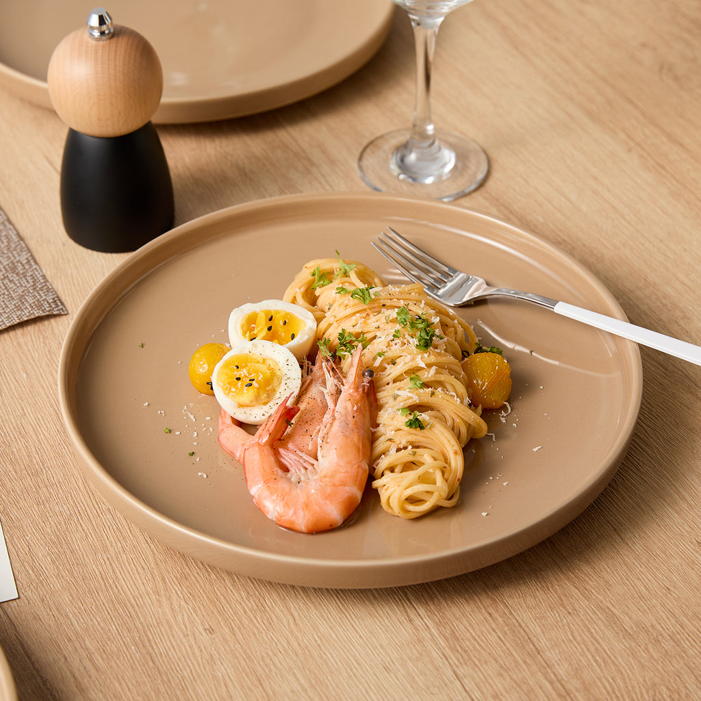 JIWOO-Beira, 4pcs, 10,5zoll 26,5cm Essteller, Mikrowellengeeignet und Spülmaschinengeeignet