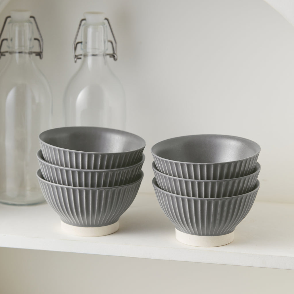 JIWOO-Collins, 6pcs, 4,5Zoll 12cm Schale, Mikrowellengeeignet und Spülmaschinengeeignet