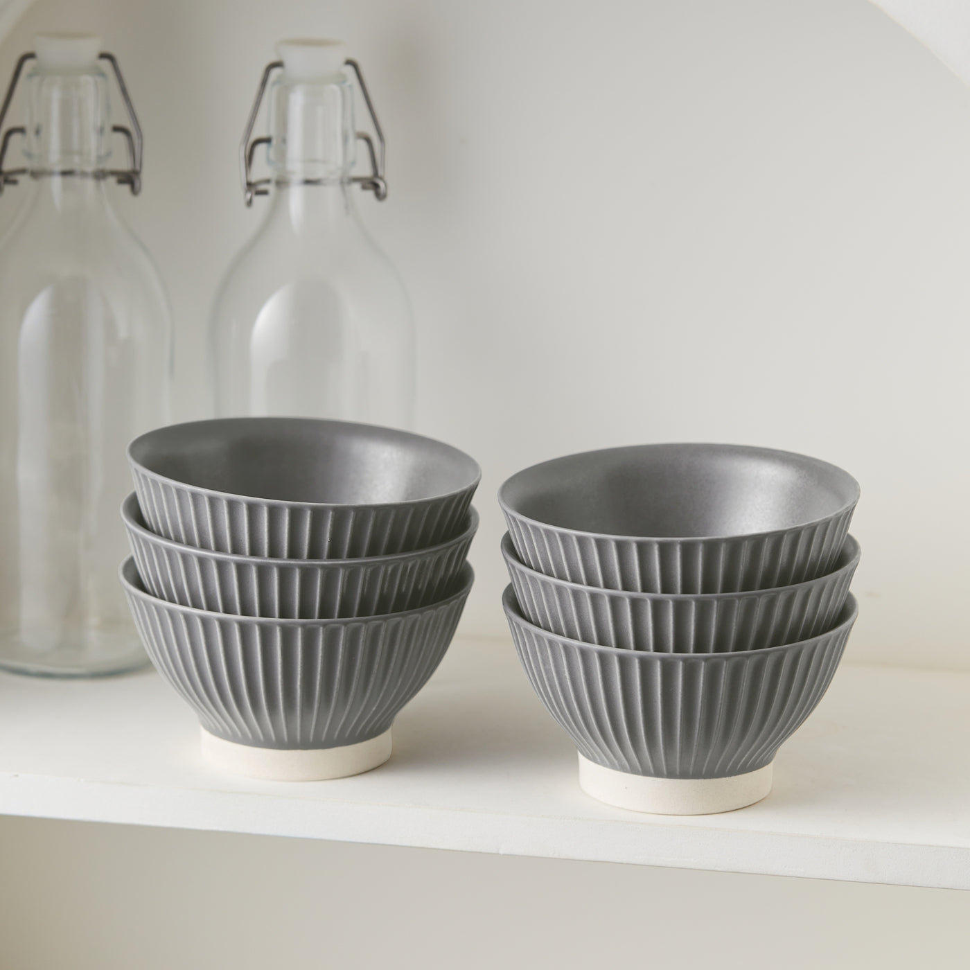 JIWOO-Collins, 6pcs, 4,5Zoll 12cm Schale, Mikrowellengeeignet und Spülmaschinengeeignet