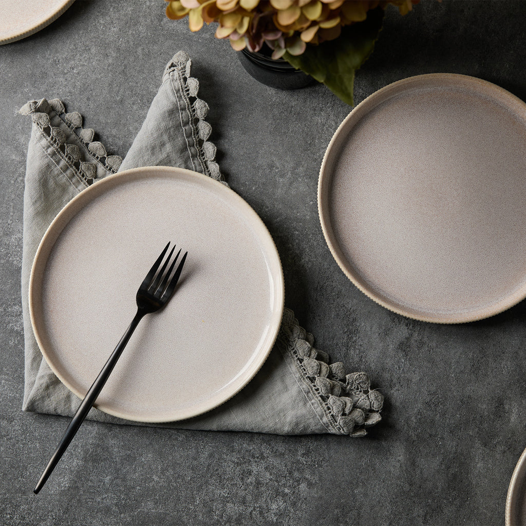 JIWOO-Roman Holiday, 6-teiliges 21,3cm Essteller, Mikrowellengeeignet und Spülmaschinengeeignet