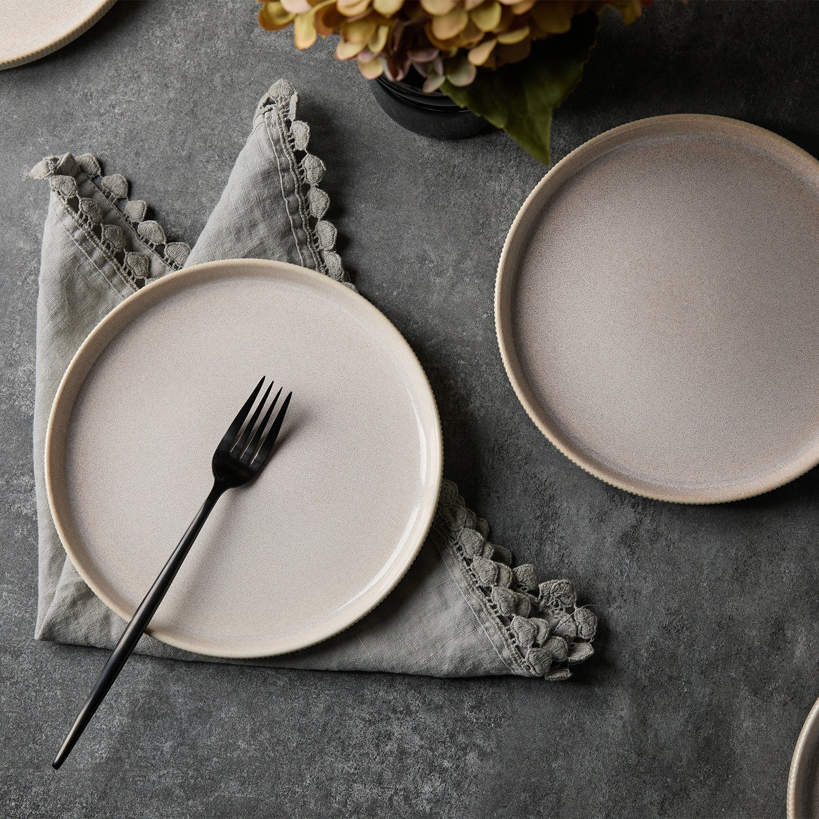 JIWOO-Roman Holiday, 6pcs, 8zoll 21,3cm Essteller, Mikrowellengeeignet und Spülmaschinengeeignet