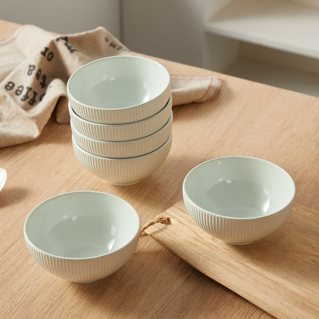 JIWOO-Moire, 4pcs, 4,5zoll 11,7cm Schale, Mikrowellengeeignet und Spülmaschinengeeignet