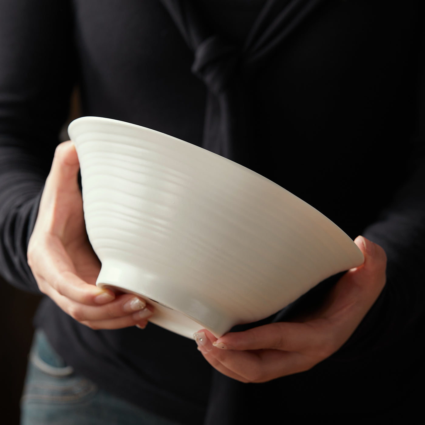 JIWOO-Lurcern, 4pcs, 8zoll 20,6cm Ramenschüssel, Mikrowellengeeignet und Spülmaschinengeeignet