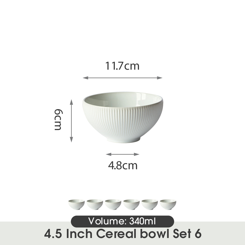 JIWOO-Moire, 4pcs, 4,5zoll 11,7cm Schale, Mikrowellengeeignet und Spülmaschinengeeignet