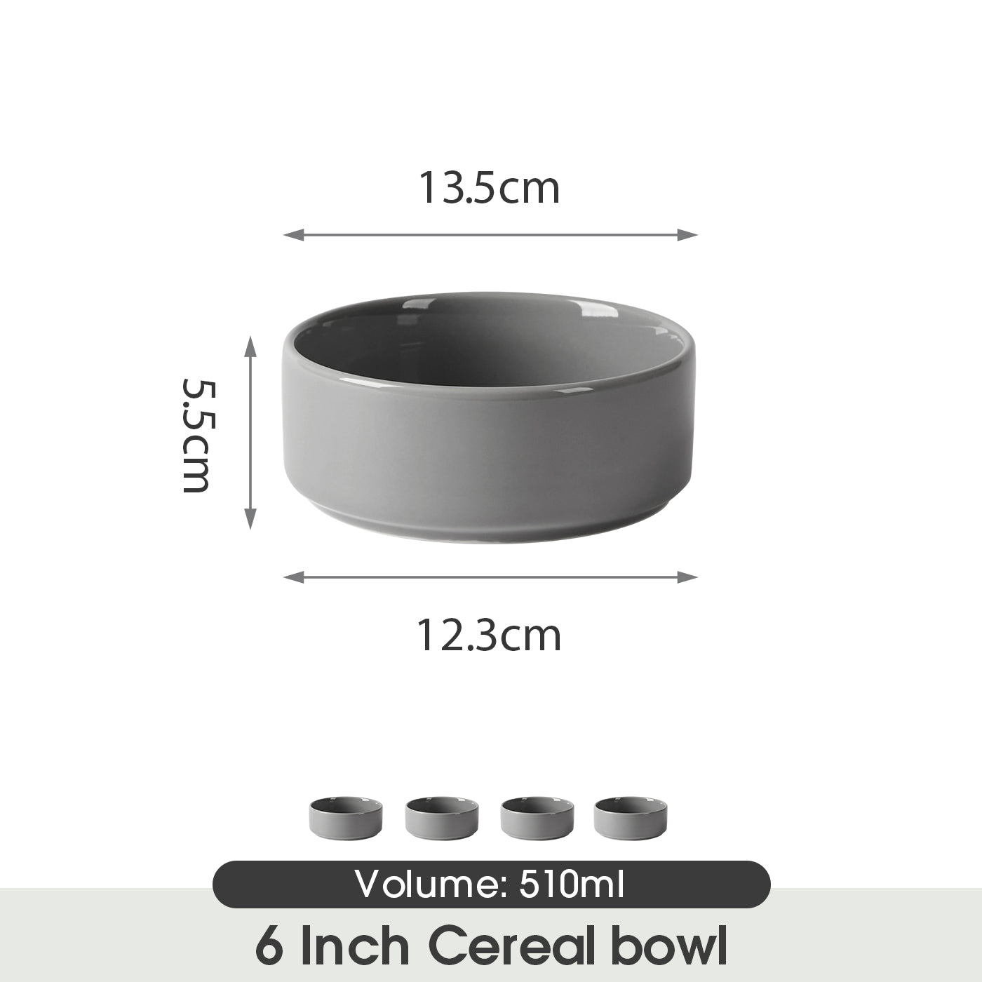 JIWOO-Beira, 4pcs-5.5inch-14cm dinner plates, microwave and dishwasher safe