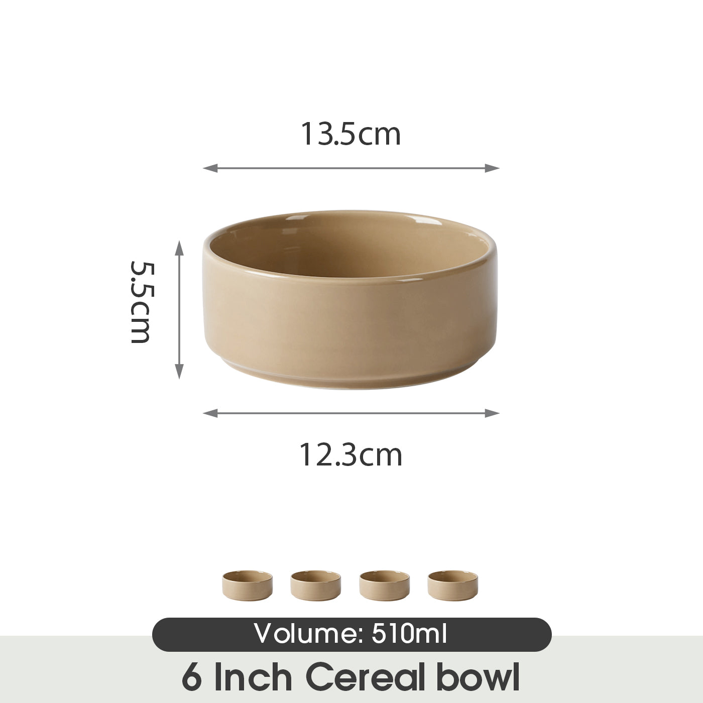 JIWOO-Beira, 4pcs-5.5inch-14cm dinner plates, microwave and dishwasher safe