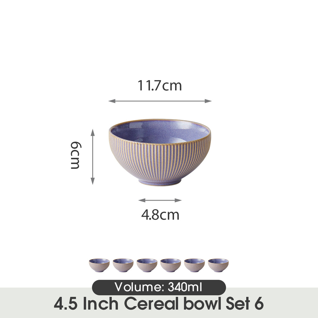 JIWOO-Moire, 4pcs, 4,5zoll 11,7cm Schale, Mikrowellengeeignet und Spülmaschinengeeignet