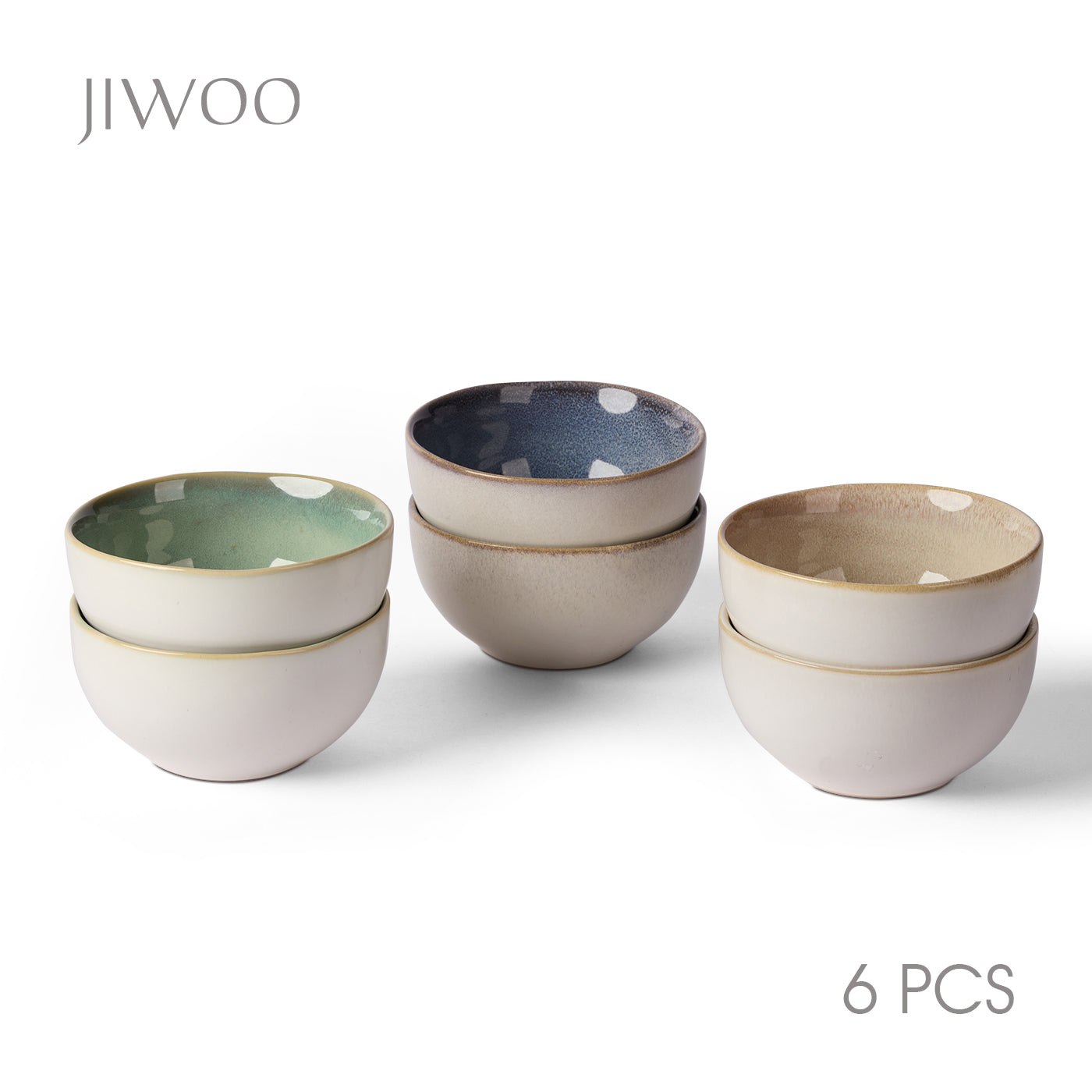 JIWOO-Lovina, 6pcs, 5,5zoll 13,5cm Schale, Mikrowellengeeignet und Spülmaschinengeeignet
