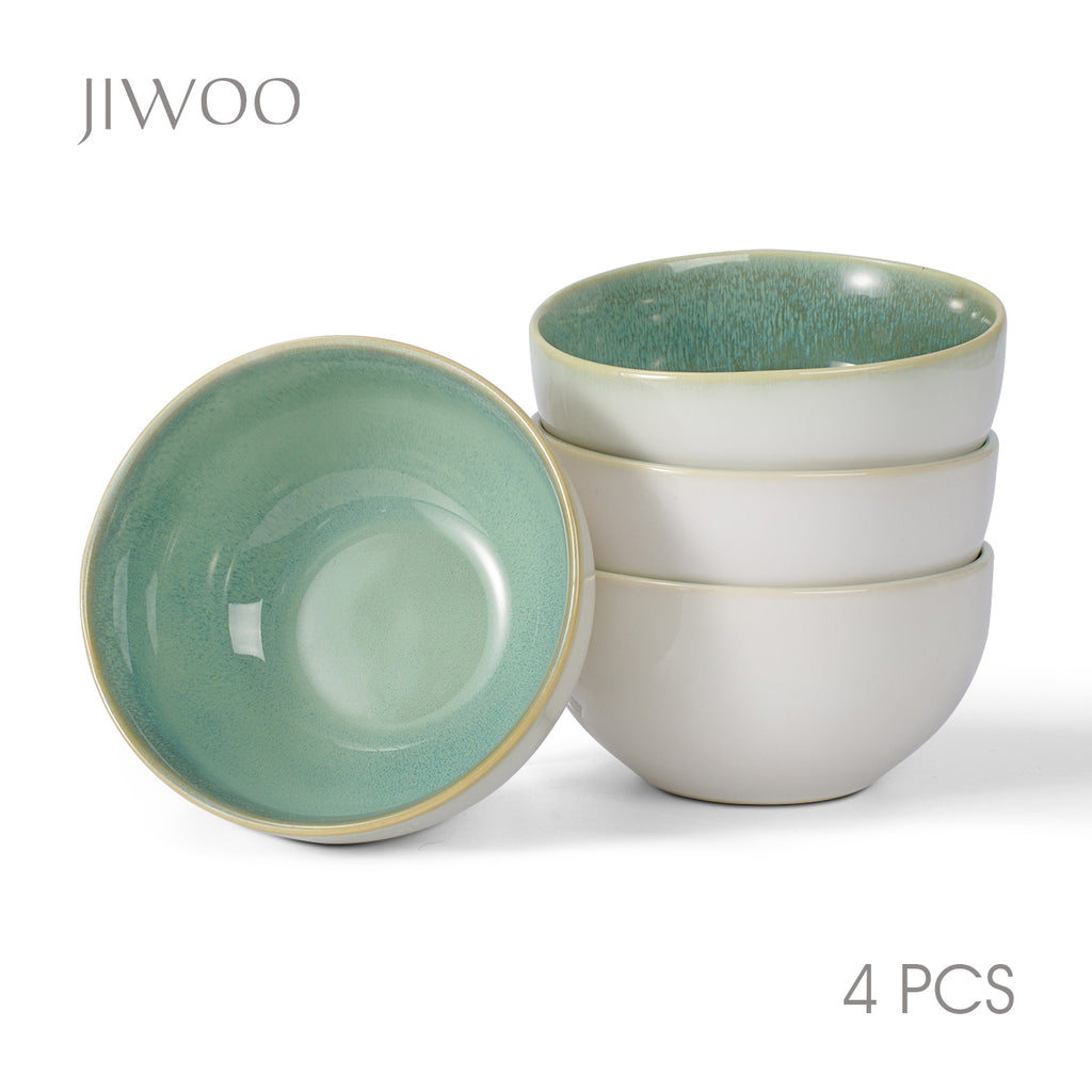 JIWOO-Lovina, 4-teiliges 13,5cm Schale, Mikrowellengeeignet und Spülmaschinengeeignet