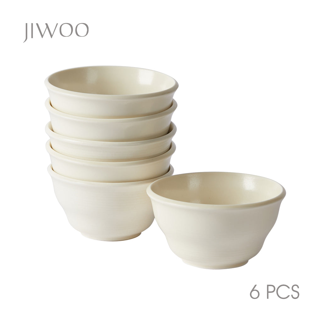 JIWOO-Zen, 6pcs, 4,5Zoll 11,7cm Schüssel, Mikrowellengeeignet und Spülmaschinengeeignet
