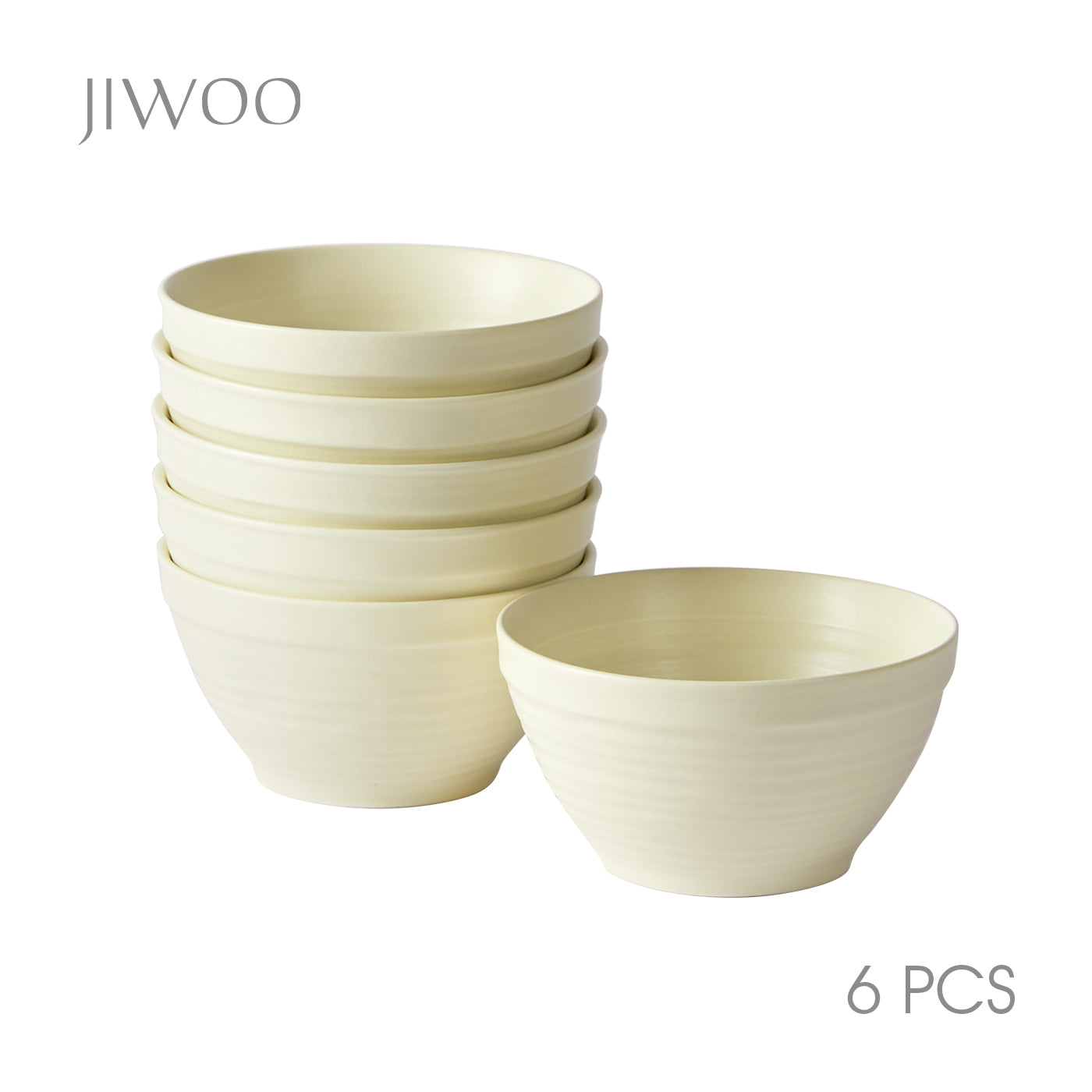 JIWOO-Lurcern, 6pcs, 4,5zoll 11,8cm Schüssel, Mikrowellengeeignet und Spülmaschinengeeignet