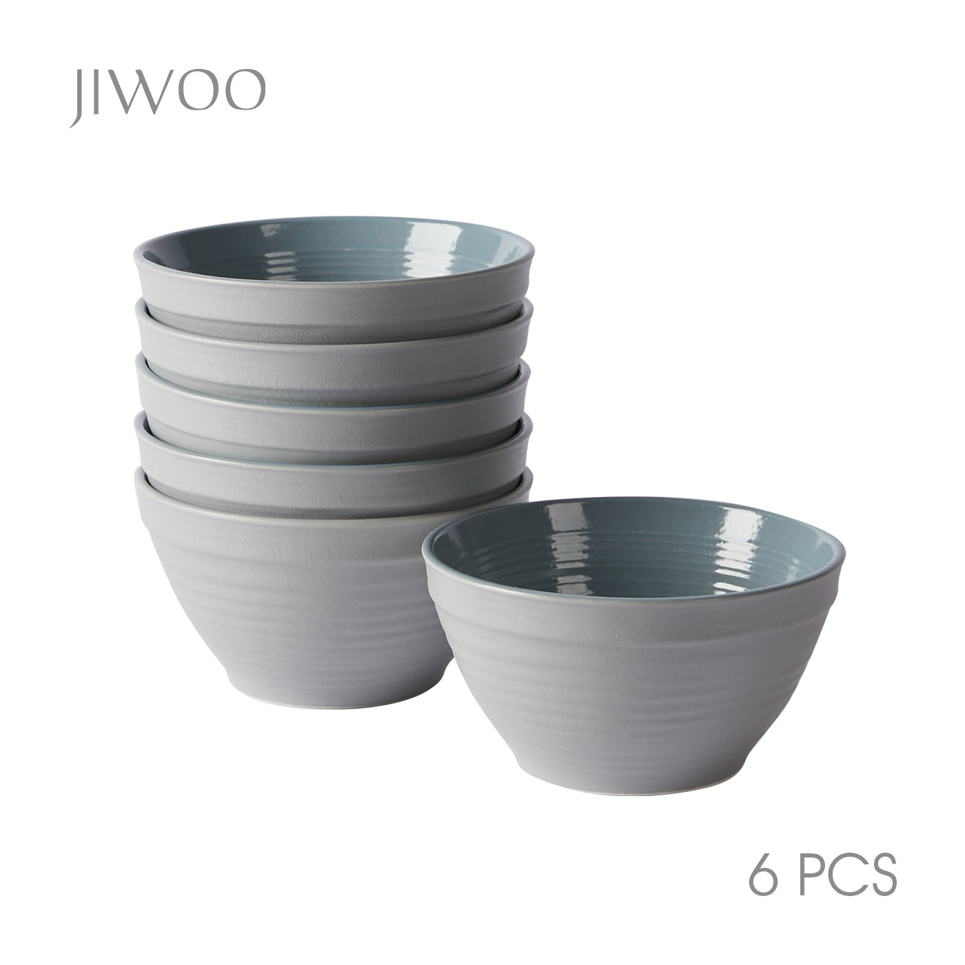 JIWOO-Lurcern, 6pcs, 4,5zoll 11,8cm Schüssel, Mikrowellengeeignet und Spülmaschinengeeignet
