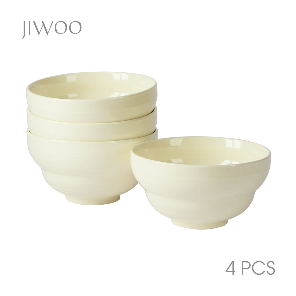 JIWOO-Light stream, 4pcs, 6Zoll 15,3cm Schüssel, Mikrowellengeeignet und Spülmaschinengeeignet